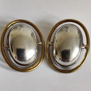 Vintage Taxco 925 Sterling Silver Earrings Minimalist